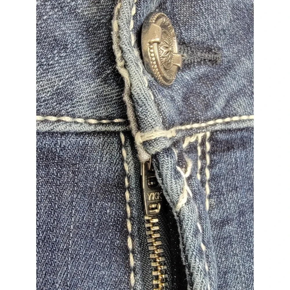 Ariat REAL Women's 32S Mid Rise Entwined Marine Bootcut Cowgirl Equestrian Jeans